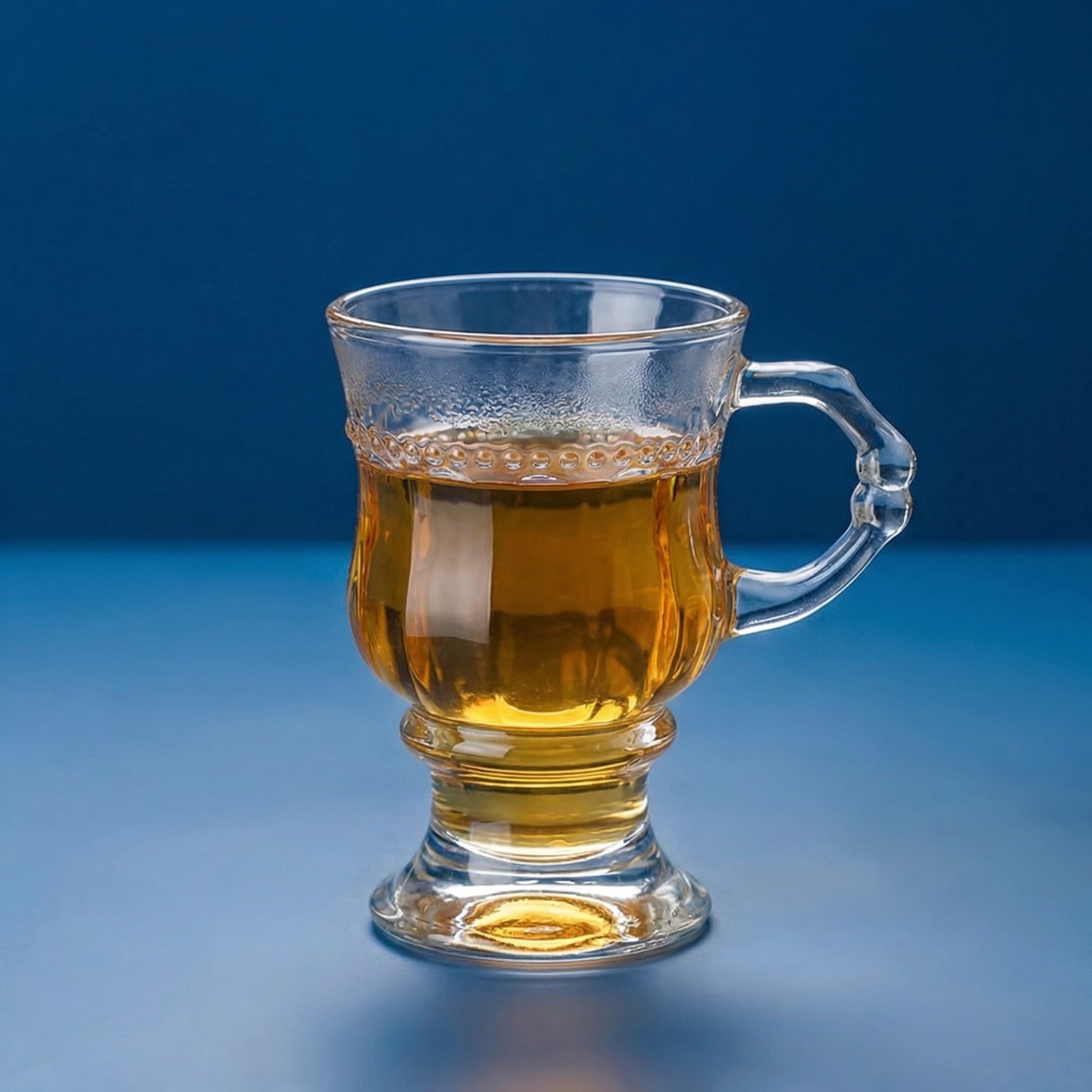 Vintage Amber Iridescent Glass Mug