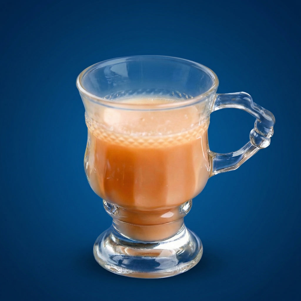 Vintage Amber Iridescent Glass Mug